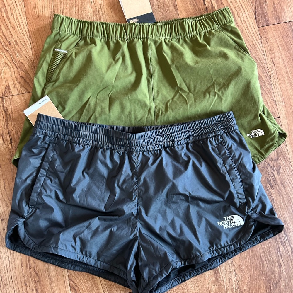 North face shorts- 2 pairs- size large NWT